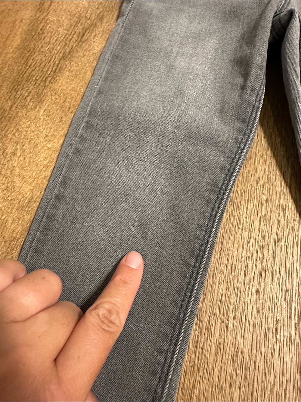 Zara toddler girl skinny light black gray jeans size 4-5 - Picture 2 of 5